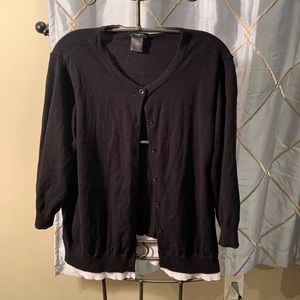 Black and light brown cardigan